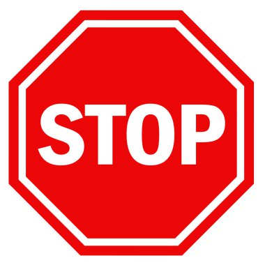 Stop sign clipart