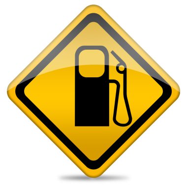 Gas station icon clipart