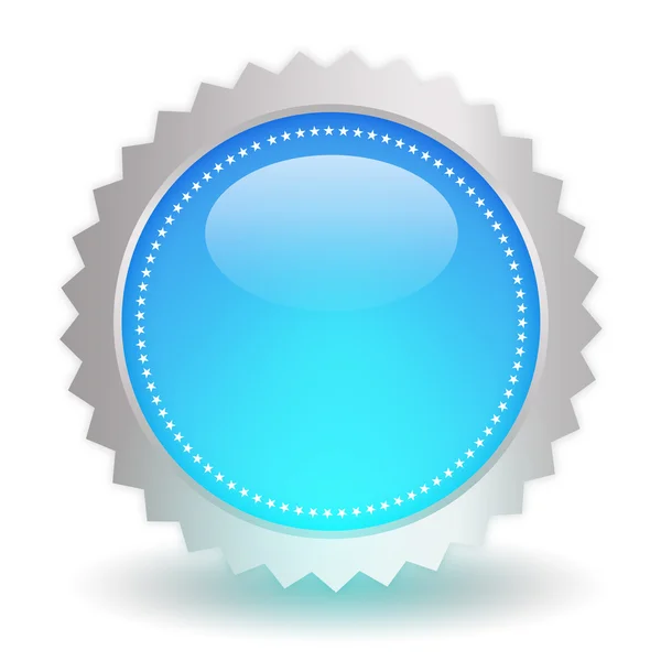 Glossy blue icon — Stock Photo, Image