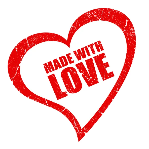 Made with love symbol — Stock Photo, Image