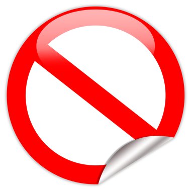 Blank no sign clipart