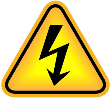 High voltage sign clipart