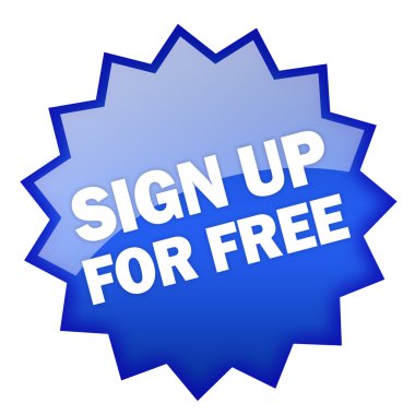 Sign up for free clipart