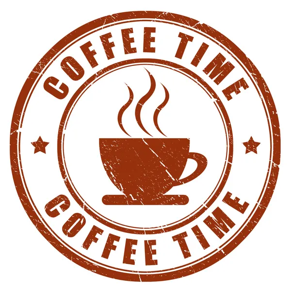 Coffee time stamp — Stock Photo, Image