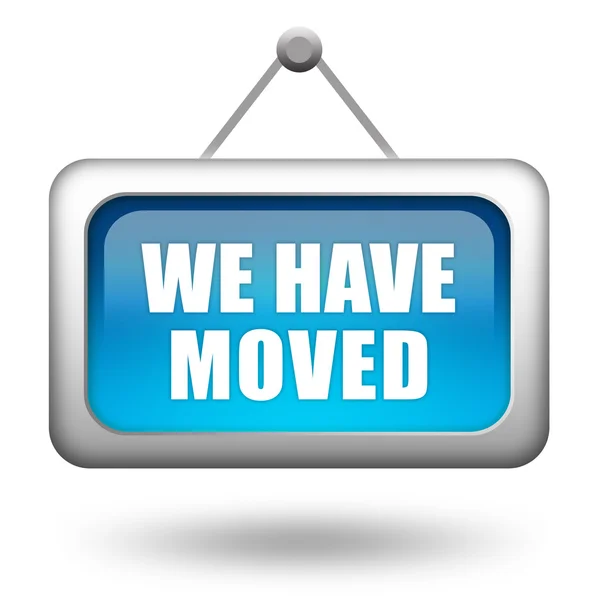 We have moved — Stock Photo, Image