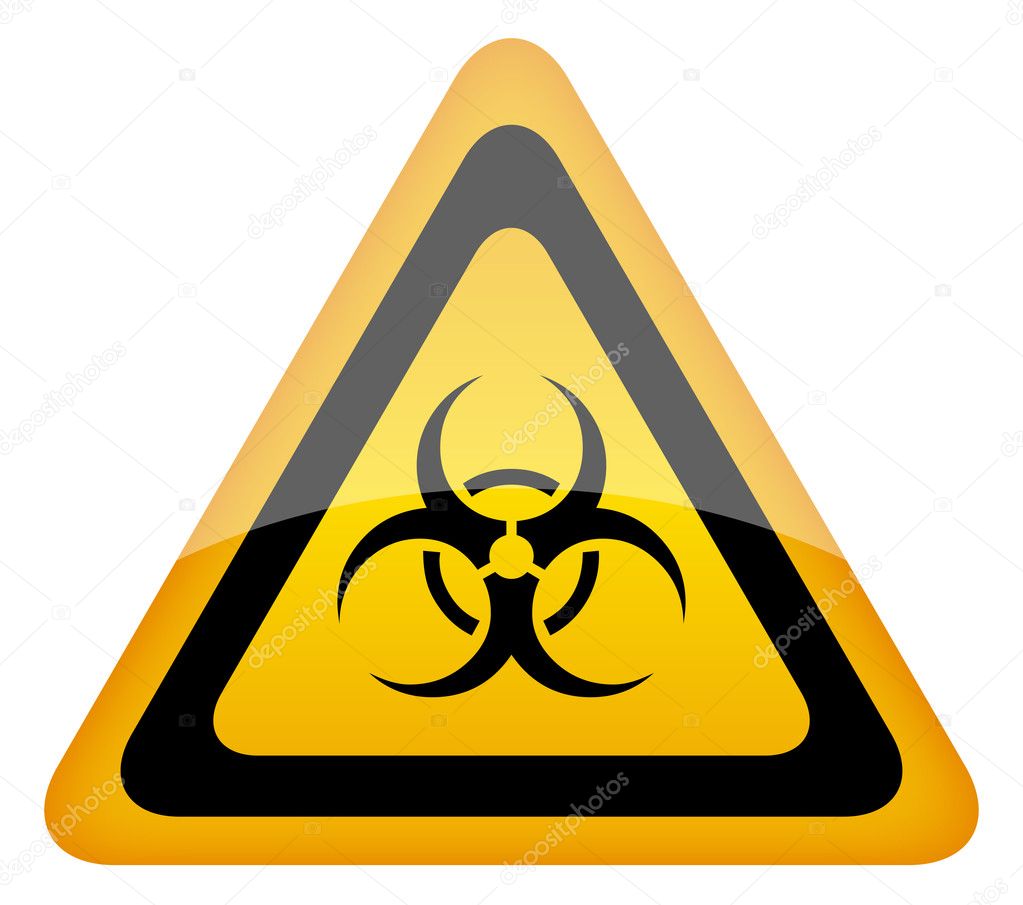 Biohazard vector sign