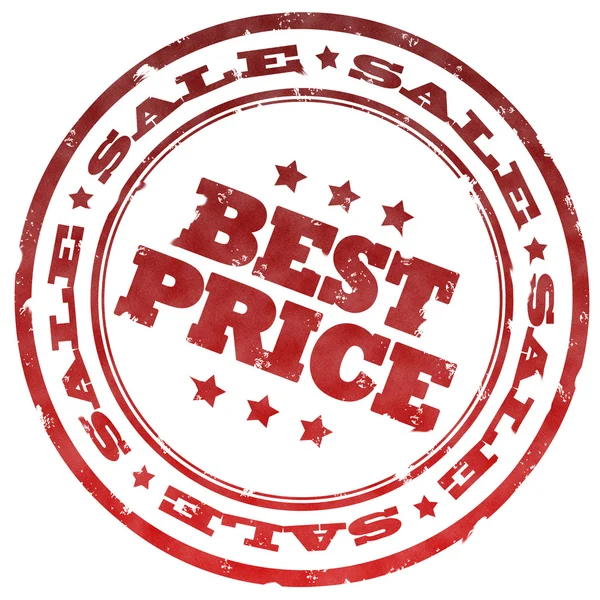 Melhor preço carimbo vermelho — Fotografia de Stock