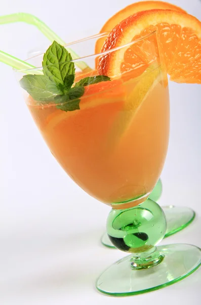 Oranžový ovocný koktejl — Stock fotografie