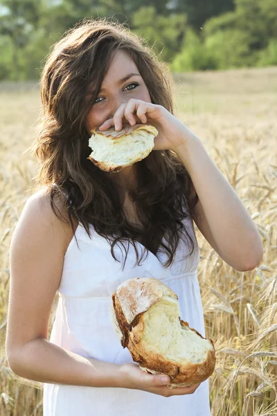 stock image Happy girl covering her smile