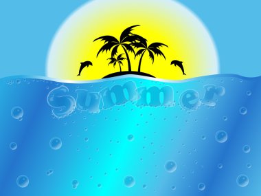 Summer background clipart