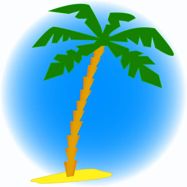 Palmboom tekening — Stockvector