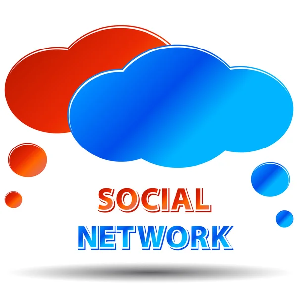 Social Media Netzwerk — Stockvektor