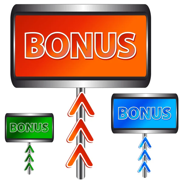 Tři bonusové ikony — Stockový vektor