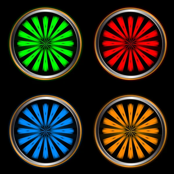 Quatre icônes web — Image vectorielle