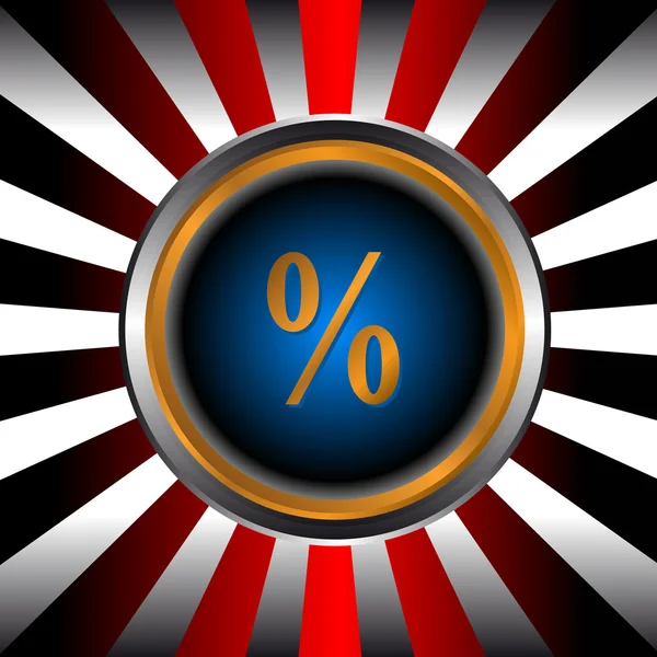 Prozent-Symbol — Stockvektor