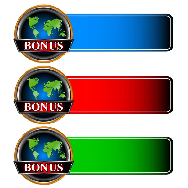 Tři bonusové ikony — Stockový vektor