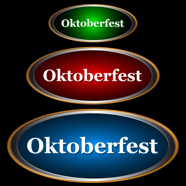 stock vector Three icons Oktoberfest