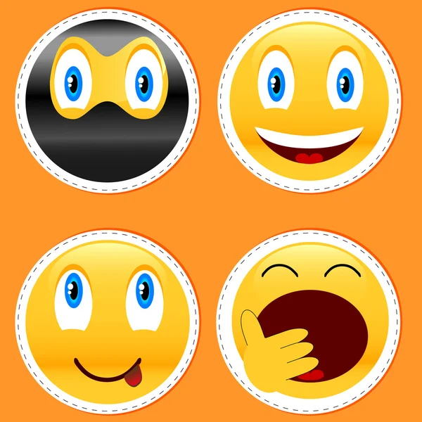 Smile icons — Stock Vector