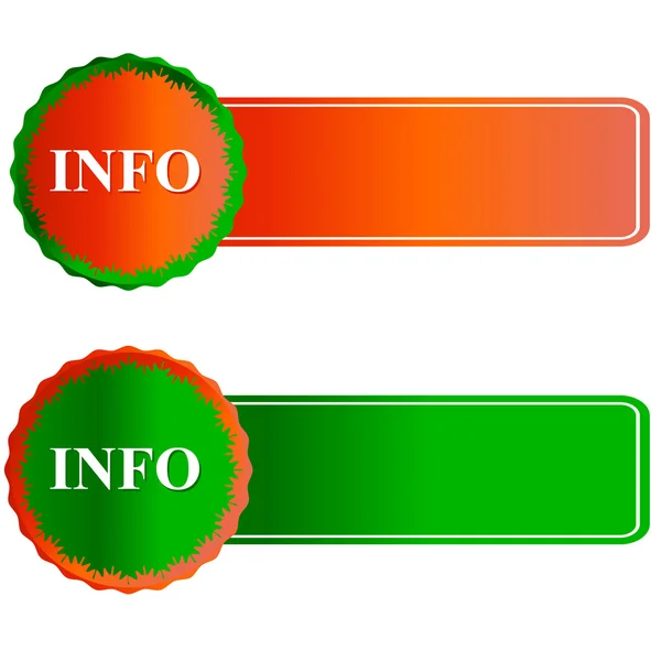 Iconos de información — Vector de stock
