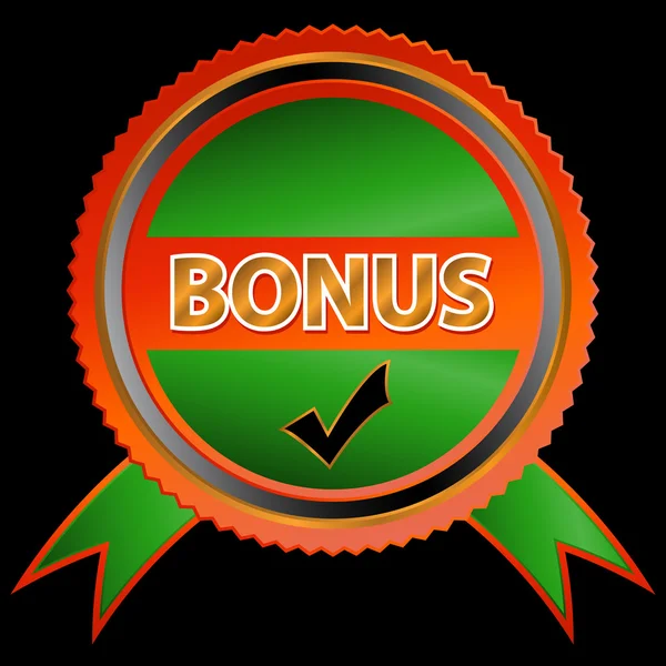 Ikona zeleného bonusu — Stockový vektor