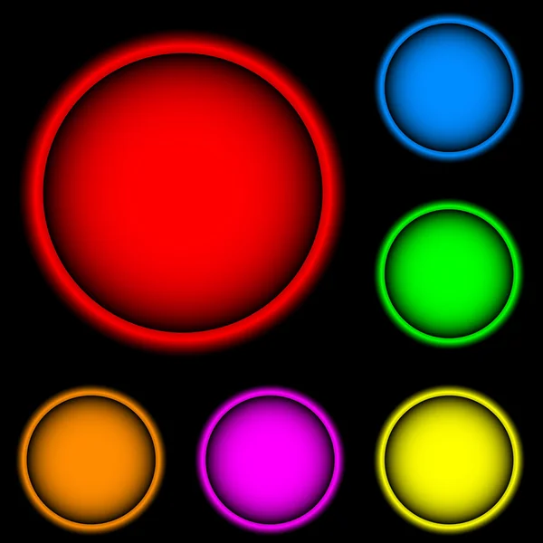 六种颜色 — 图库矢量图片