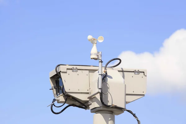 stock image City cam with weather station