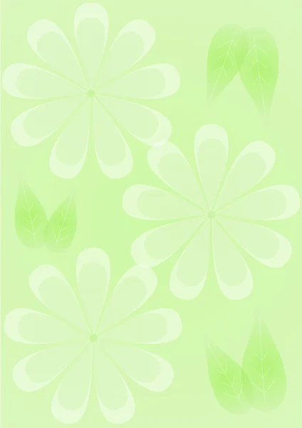 Gröna blommor bakgrund — Stockfoto