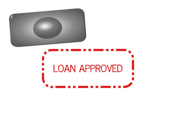 Loan approved stamp — Stock Photo, Image