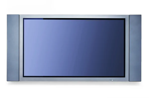 TV on white wall — Stock Photo, Image