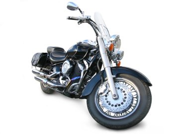 Motorcycle on white background clipart