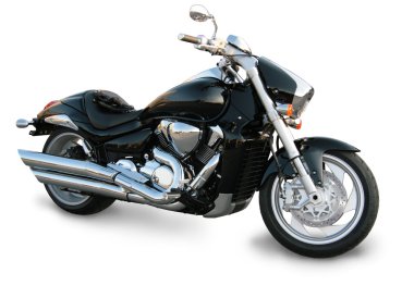 Black motorcycle clipart