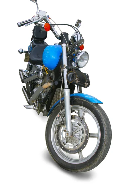 Motocykl na bílém pozadí — Stock fotografie