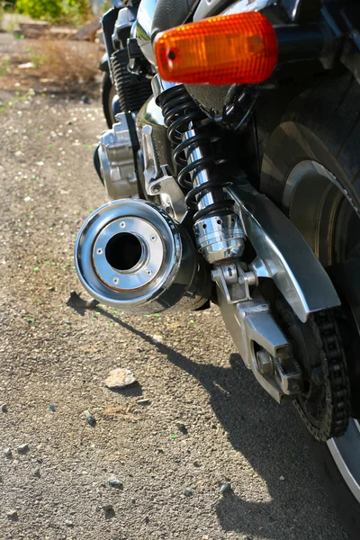 Avgasröret av motorcykel — Stockfoto