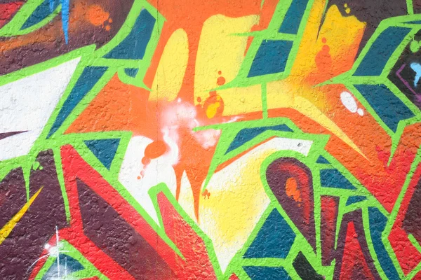 Kleurrijke tekening van graffit — Stockfoto