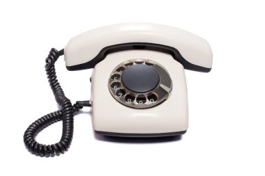 Old phone isolated clipart