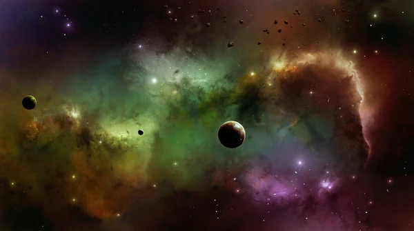 Uzayda nebula — Stok fotoğraf