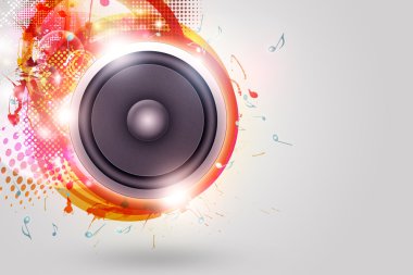 Music Loud Speaker Funky Background clipart