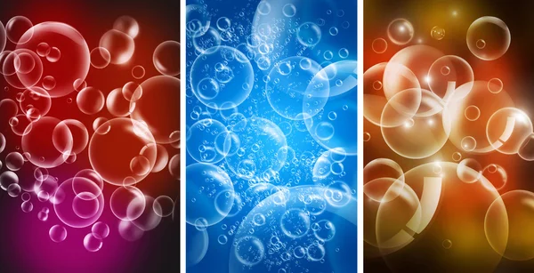 Красочный фоновый набор пузырей — стоковое фото