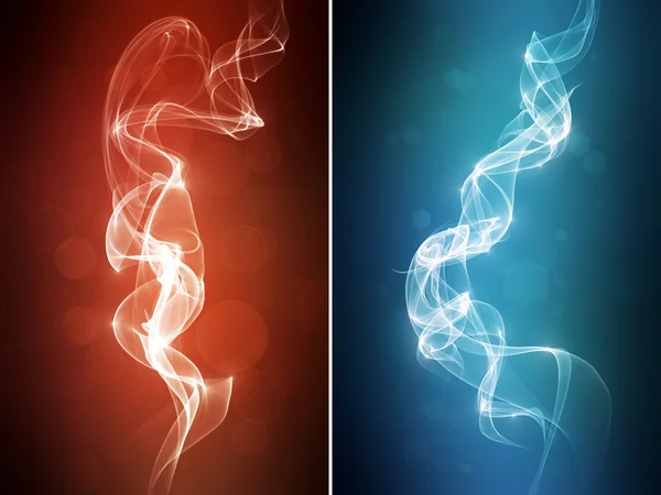 Red Blue Abstract Smoke Background Set - Stock Image - Everypixel