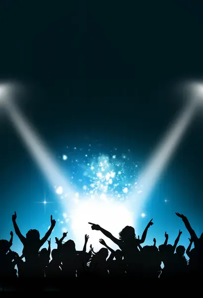Music Party Flyer Background Stock Photo