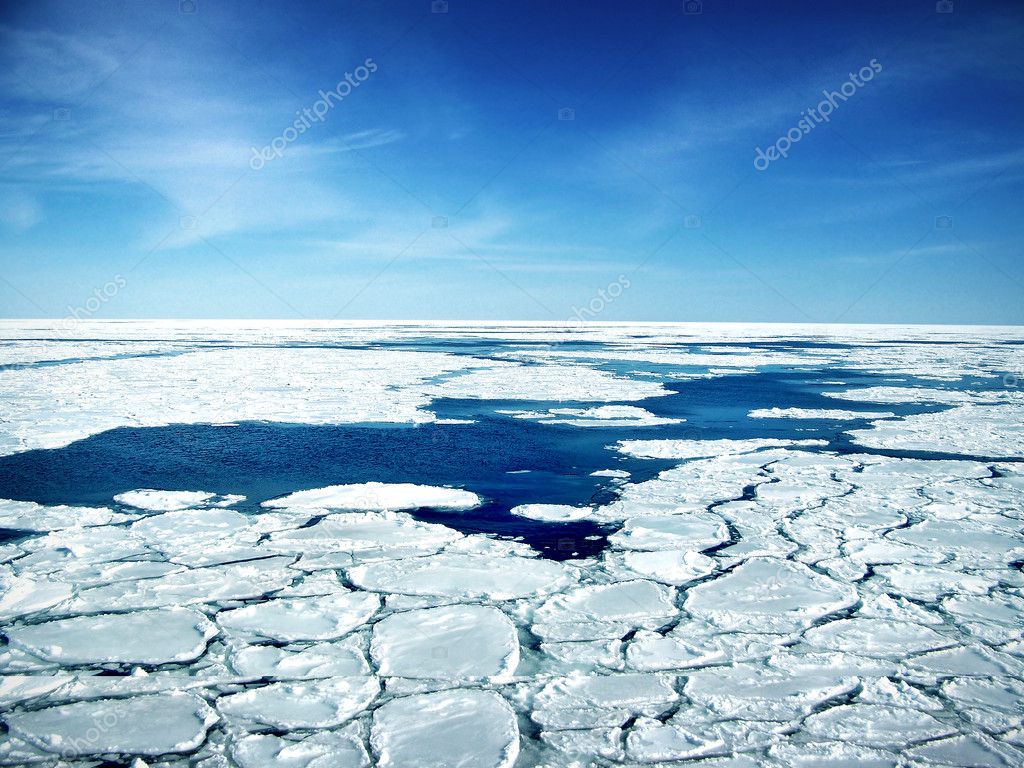 Broken Ice In Sea