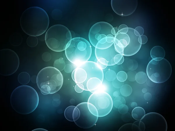 Green Blue Abstract Bokeh Background — Stock Photo, Image