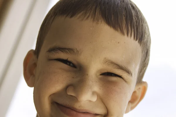 Close up happy boy — Stock Photo, Image