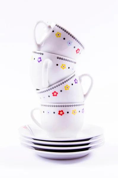Witte cups — Stockfoto