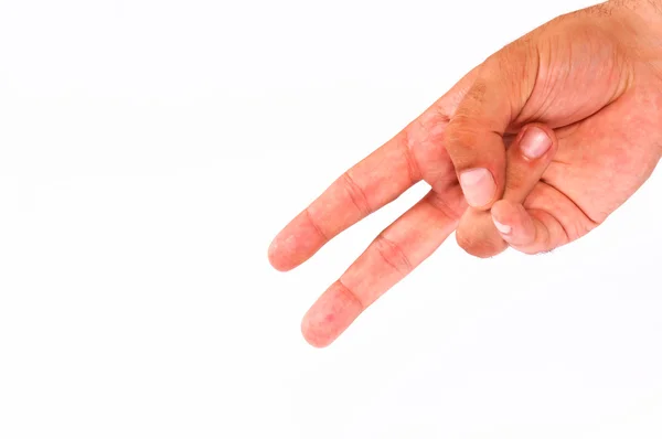 Peace fingers — Stock Photo, Image