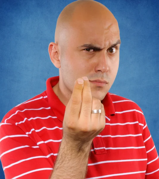 Showing fingers — Stock Photo, Image