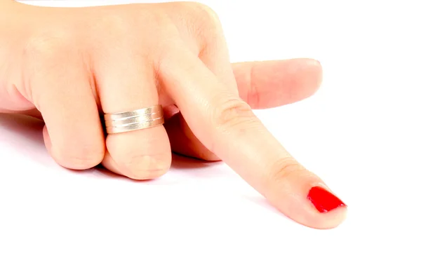 Środkowy palec — Zdjęcie stockowe