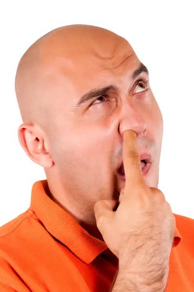 Picking the nose — Stock Photo, Image