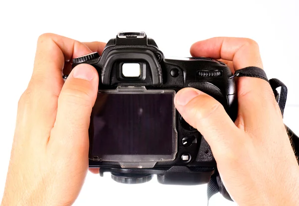 Камера в руці — стокове фото