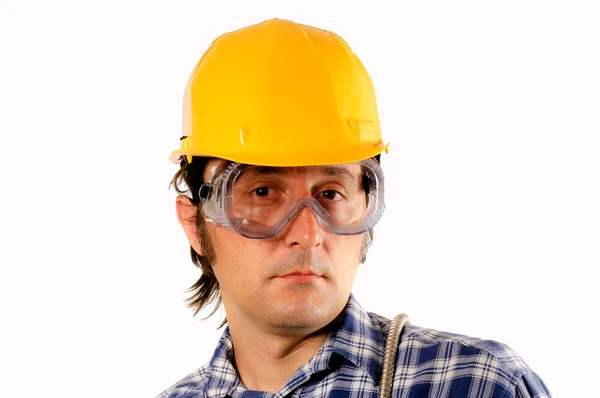 Arbeiter mit Brille — Stockfoto